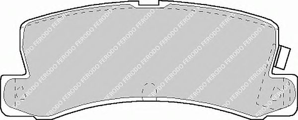 Комплект тормозных колодок, дисковый тормоз FDB848