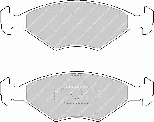 Комплект тормозных колодок, дисковый тормоз FDB896