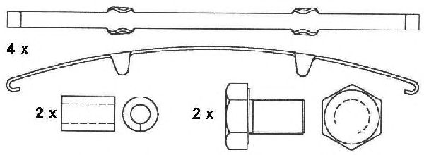 Комплект тормозных колодок, дисковый тормоз FCV1656B