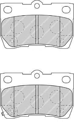 Комплект тормозных колодок, дисковый тормоз FDB4001