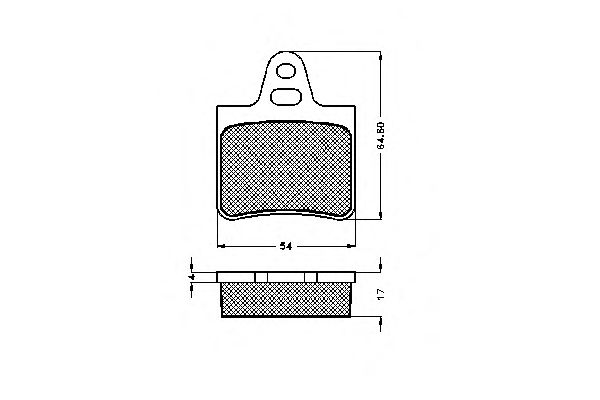 Комплект тормозных колодок, дисковый тормоз 30124