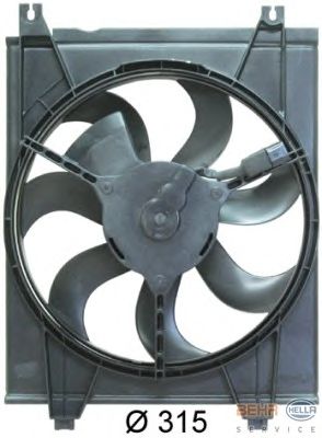 Ventilateur, condenseur de climatisation 8EW 351 034-621