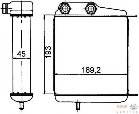 масляный радиатор, двигательное масло 8MO 376 765-381