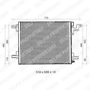 Condensator, airconditioning TSP0225326