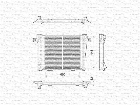 Radiator, engine cooling 350213771000