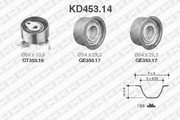 Timing Belt Kit KD453.14