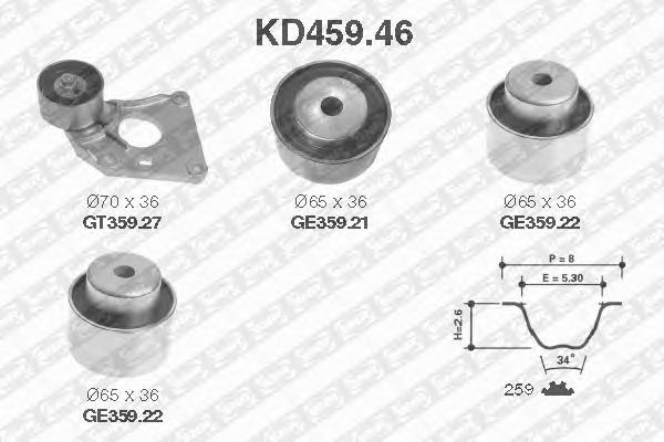 Kit de distribution KD459.46