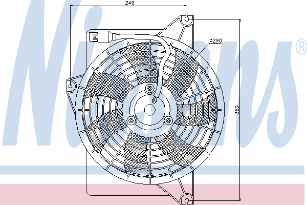 Ventilador, condensador del aire acondicionado 85372
