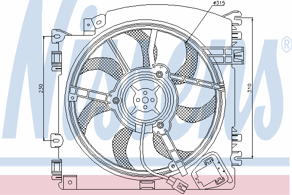 Ventilador, refrigeração do motor 85598