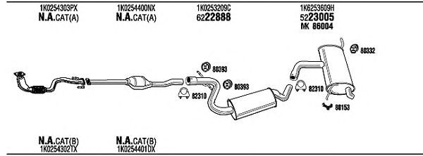 Exhaust System VW20908