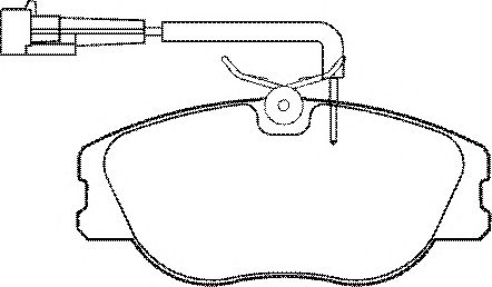 Комплект тормозных колодок, дисковый тормоз BP830