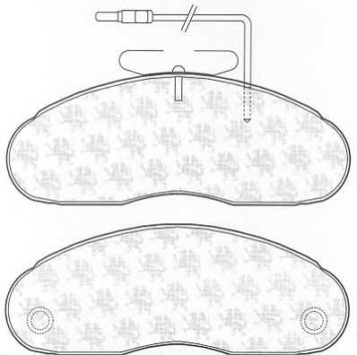 Комплект тормозных колодок, дисковый тормоз BP1136