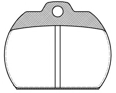 Комплект тормозных колодок, дисковый тормоз BLF3013