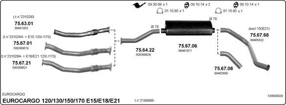 Exhaust System 539000029