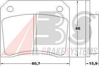 Brake Pad Set, disc brake 36001