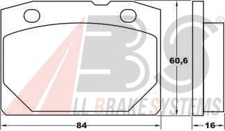 Brake Pad Set, disc brake 36080