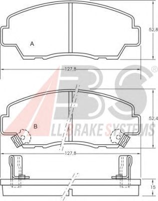 Brake Pad Set, disc brake 36606