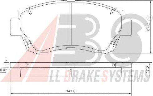 Brake Pad Set, disc brake 36713