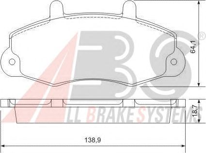 Brake Pad Set, disc brake 36775