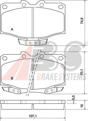 Brake Pad Set, disc brake 36887