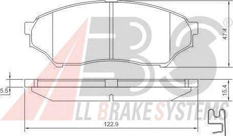 Brake Pad Set, disc brake 37200