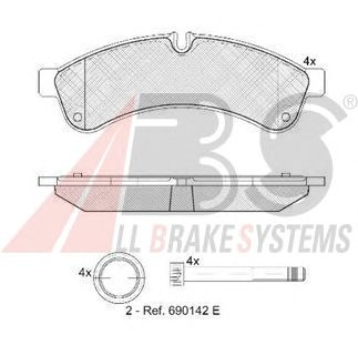 Brake Pad Set, disc brake 37638