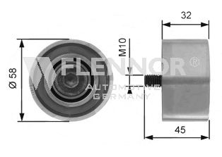 Deflection/Guide Pulley, timing belt FU99352