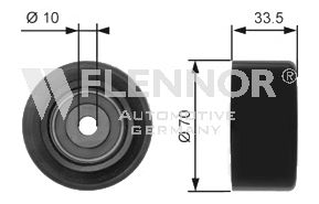 Deflection/Guide Pulley, v-ribbed belt FU99375