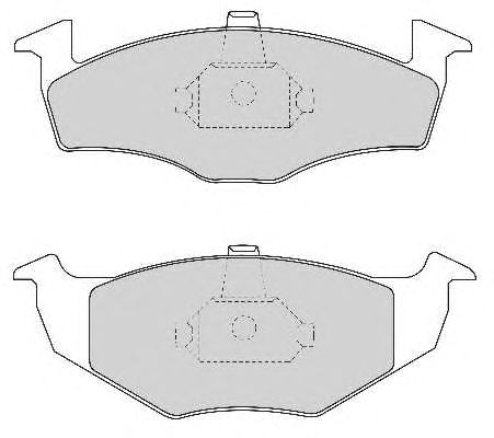 Комплект тормозных колодок, дисковый тормоз FD6689A