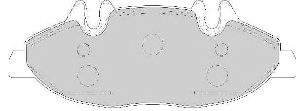 Комплект тормозных колодок, дисковый тормоз FD6929A
