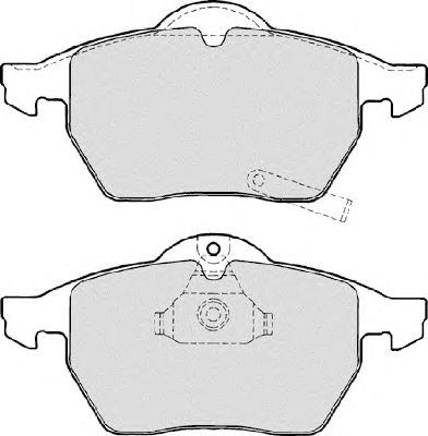 Комплект тормозных колодок, дисковый тормоз FD7025A