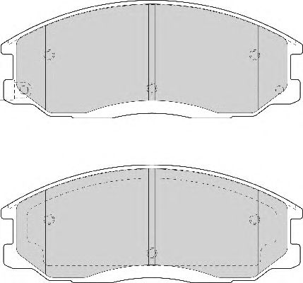Комплект тормозных колодок, дисковый тормоз FD7057A