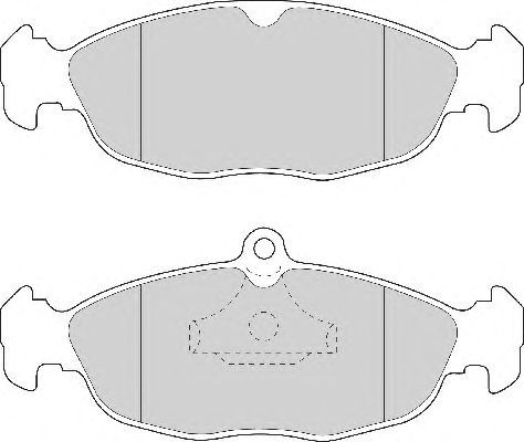 Комплект тормозных колодок, дисковый тормоз FD6391A