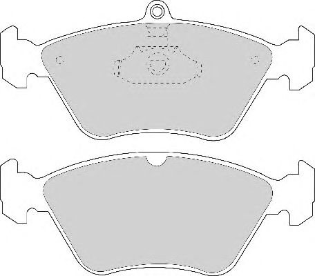 Комплект тормозных колодок, дисковый тормоз FD6587A