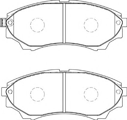 Комплект тормозных колодок, дисковый тормоз FD7332A