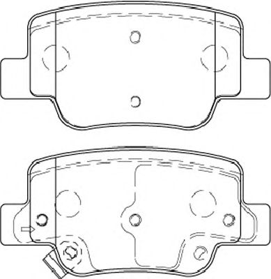 Комплект тормозных колодок, дисковый тормоз FD7462A