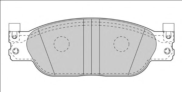 Комплект тормозных колодок, дисковый тормоз FD7534A