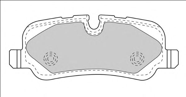 Комплект тормозных колодок, дисковый тормоз FD7564A