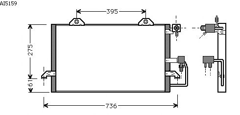 Condensator, airconditioning AI5159