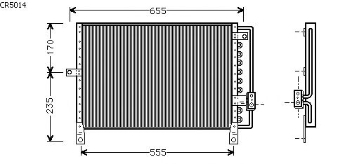 Condensator, airconditioning CR5014