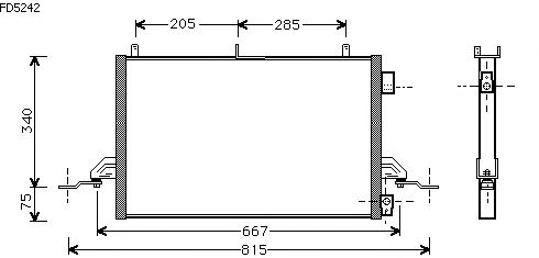 Condensator, airconditioning FD5242