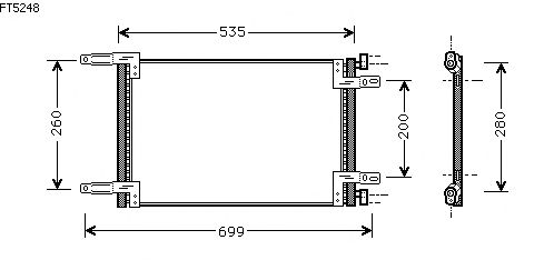 Condenseur, climatisation FT5248