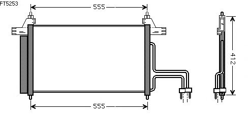 Condensador, aire acondicionado FT5253