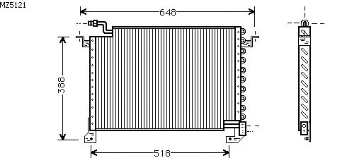 Condensator, airconditioning MZ5121