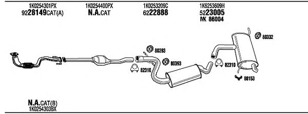 Exhaust System VW20811