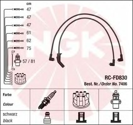 Ignition Cable Kit 7406