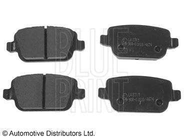 Комплект тормозных колодок, дисковый тормоз ADF124201