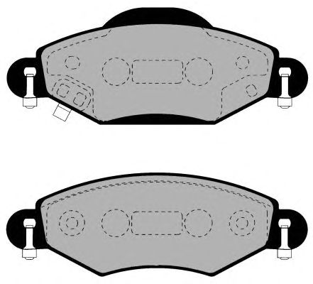 Комплект тормозных колодок, дисковый тормоз PA1555