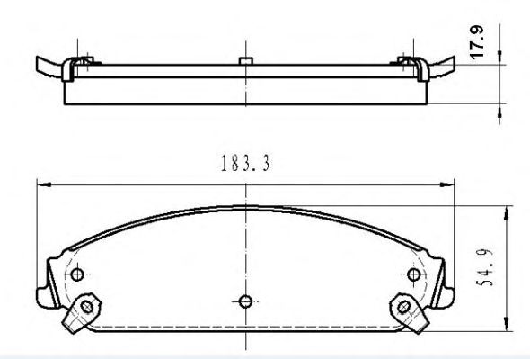 Комплект тормозных колодок, дисковый тормоз FBP-1703