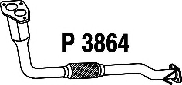 Eksosrør P3864